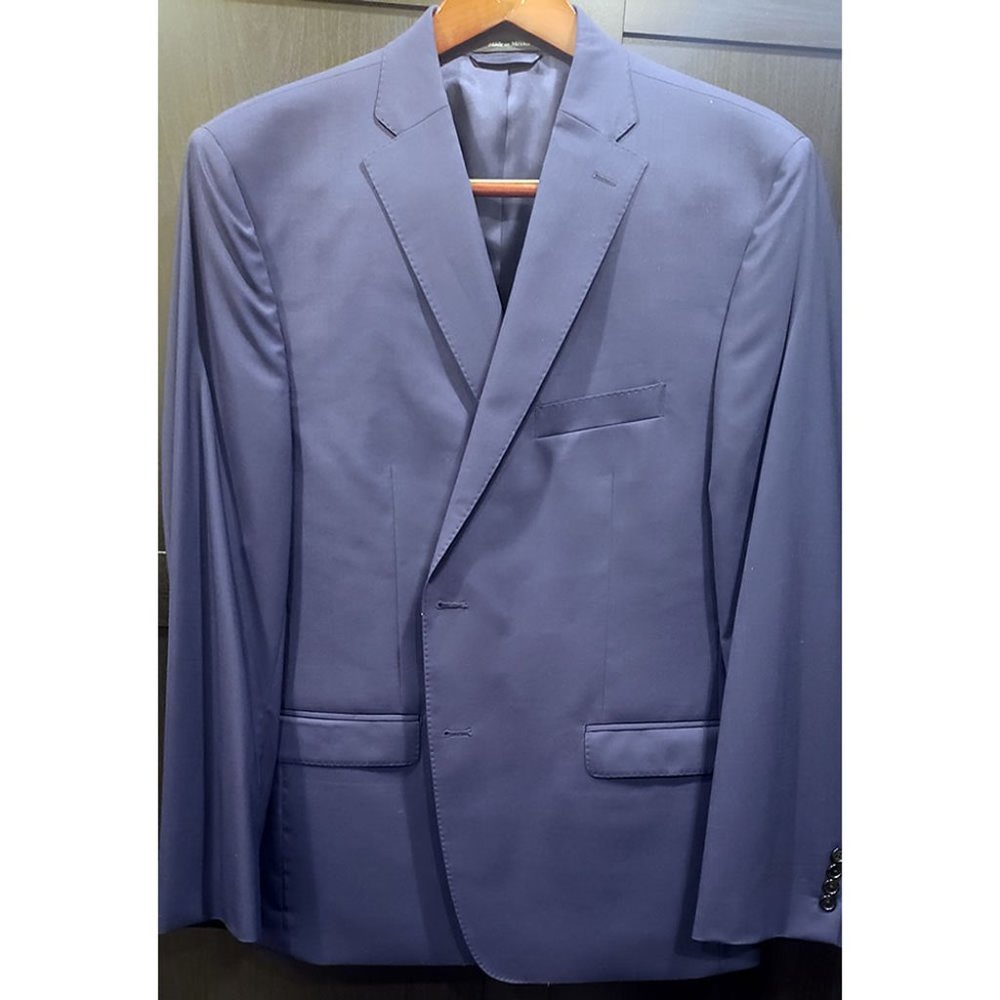 Ralph Lauren Black Label Navy Suit Jacket 100% Wool 48R Slim Fit